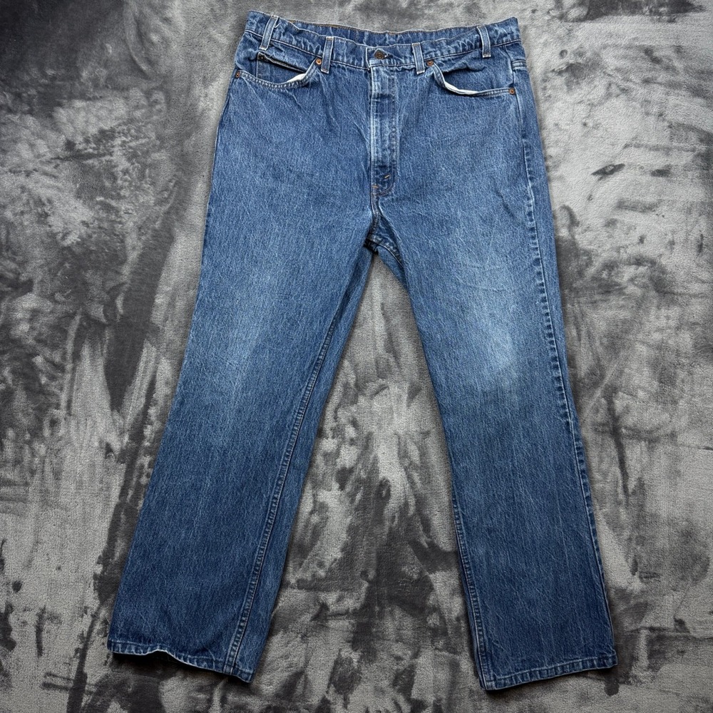 Levi's Jeans Mens 36 Blue Orange Tab Straight Leg Vintage Denim Trousers